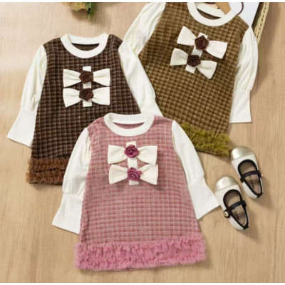 PAKET DRESS GIRLS PIXIE PLAY BOW ISI 12 PCS (PRE ORDER)